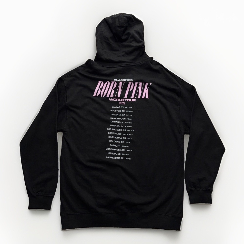 BLACKPINK Hoodie Mens XXL Black Born Pink World Tour 2022 Official Merch Kpop